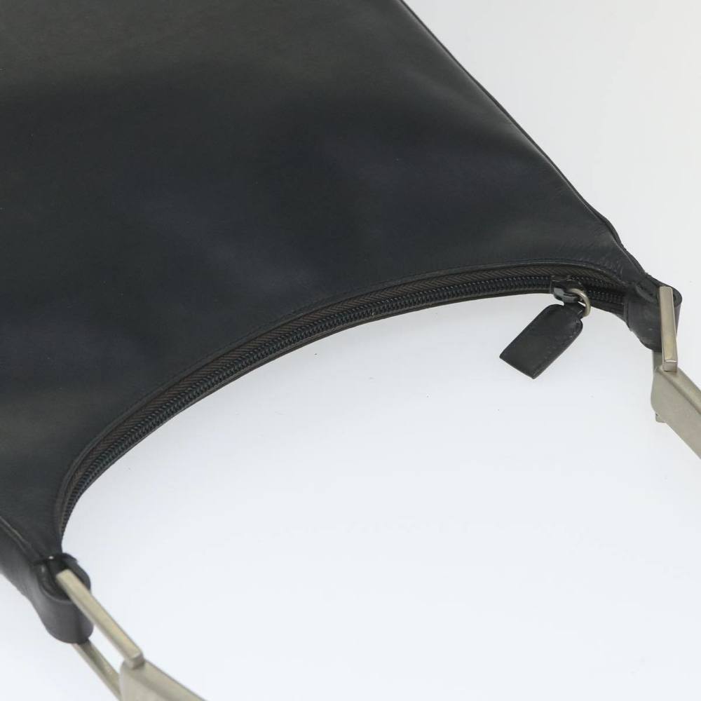 PRADA Shoulder Bag Leather Black Auth 56396 - Picture 6 of 16